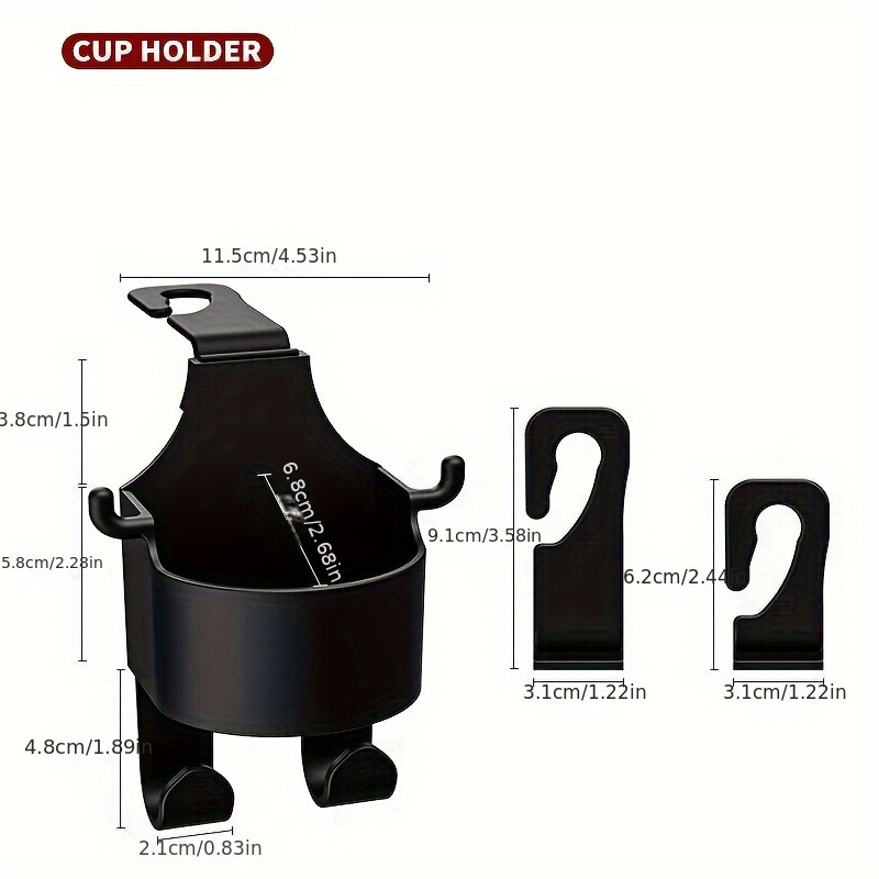 2pcs Car Boat Seat Back Cup Holder Mobile Phone Holder