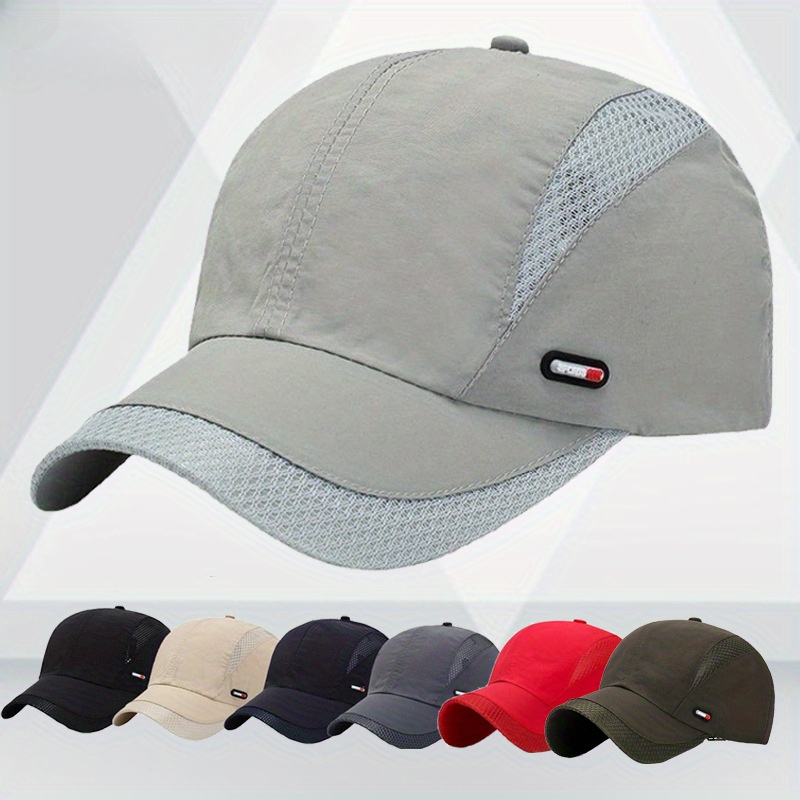 

1pc Sunshade Quick-drying Baseball Cap, Mesh Cap Breathable Peaked Cap, Outdoor Fishing Sun Hat Summer Cap, Ideal Choice For Gifts For Women & Men