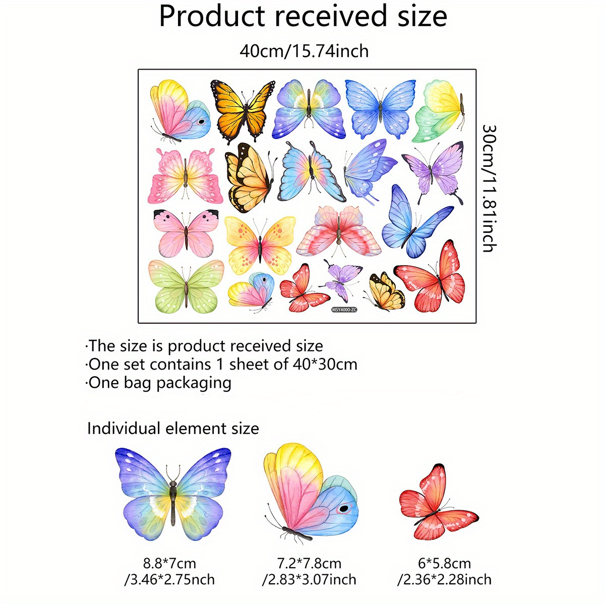 Image of 20pcs Colorful Wall Stickers - Vibrant, Easy-to-apply & Remove Pvc Decals For Diy Home Decor, Self-adhesive, Perfect For Living Room, Bedroom, Office, And Kitchen, Removable Wall Stickers