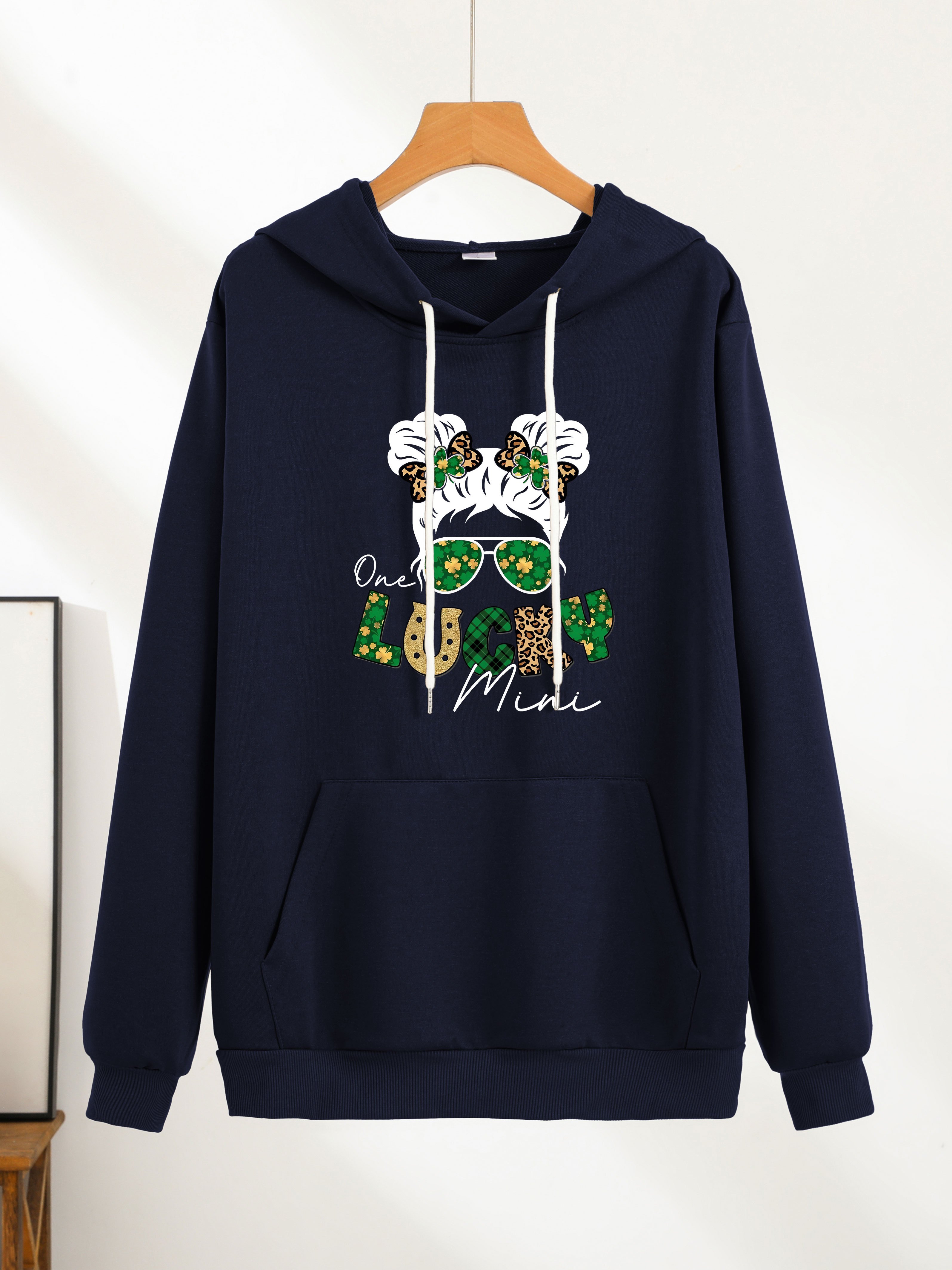 Lucky Print Hoodie Cool Hoodies Men Mens Casual Pullover Temu Canada