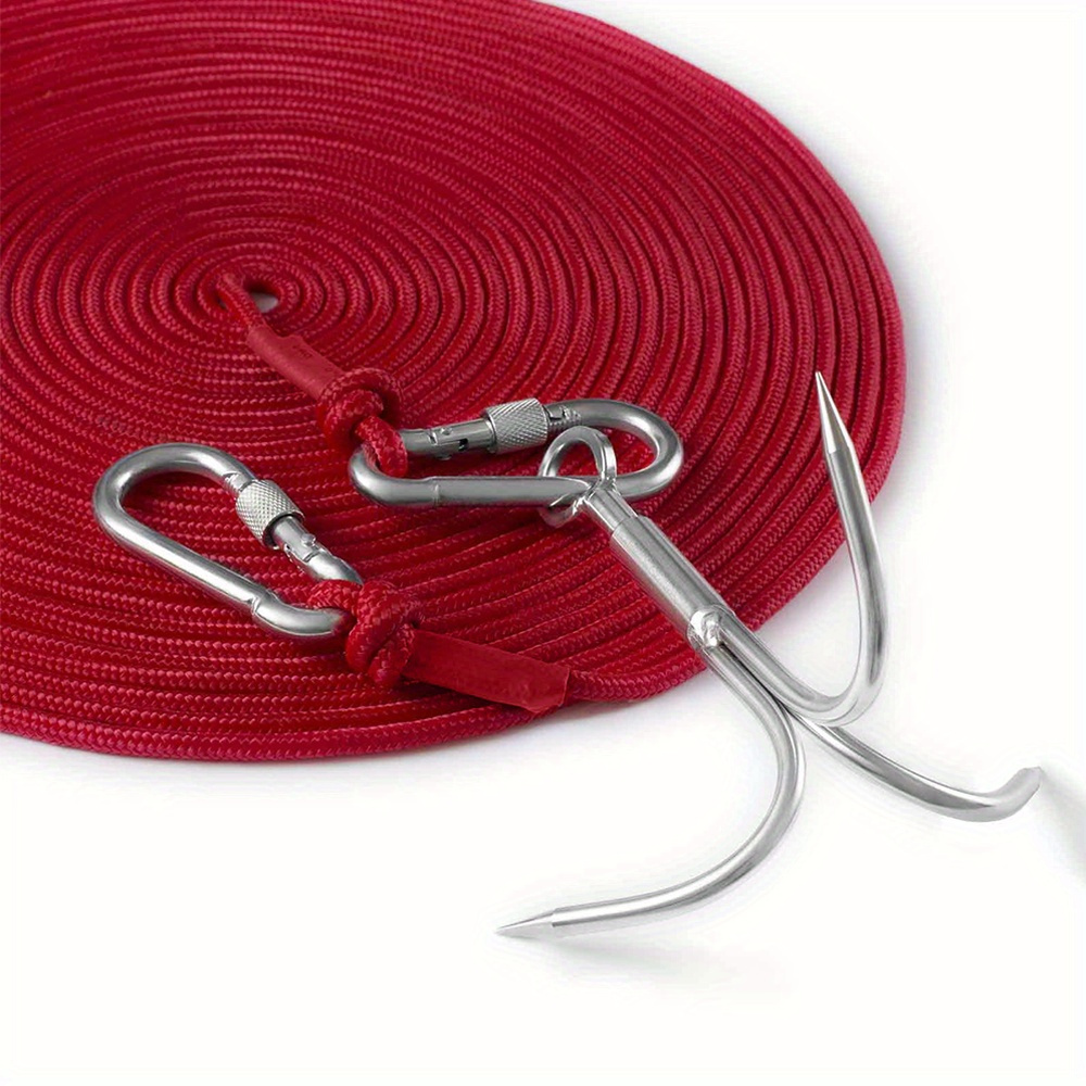 Grappling Hook Nylon Rope Heavy duty Gear Magnet Fishing - Temu Bulgaria
