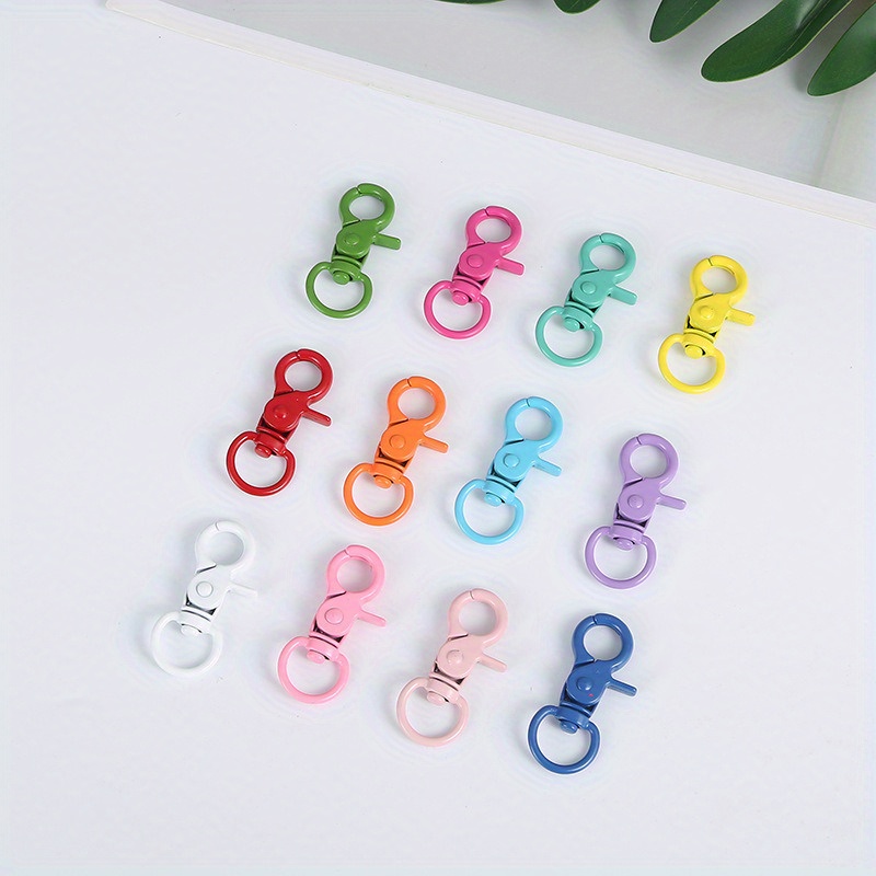 5pcs Colorful Spray Painted Wire Rope With Button Rotatable Screw Diy Key  Ring Keychain Lanyard Diy Holiday Gift For Handmade Lovers, 90 Days Buyer  Protection