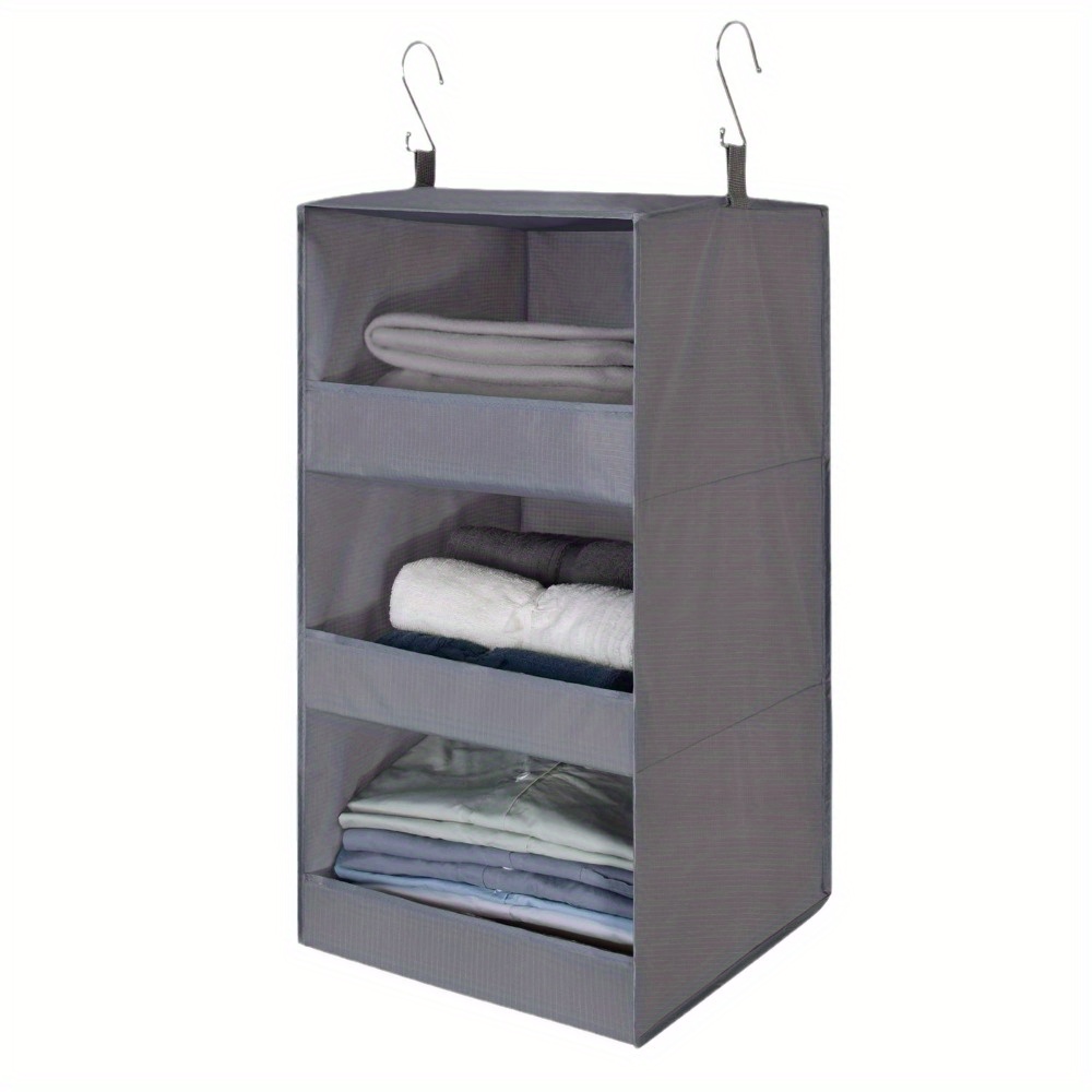 Yesbay Multi-functional Self-adhesive Clothes Hanger 10 Clips Foldable  Bathroom Rack,Grey 