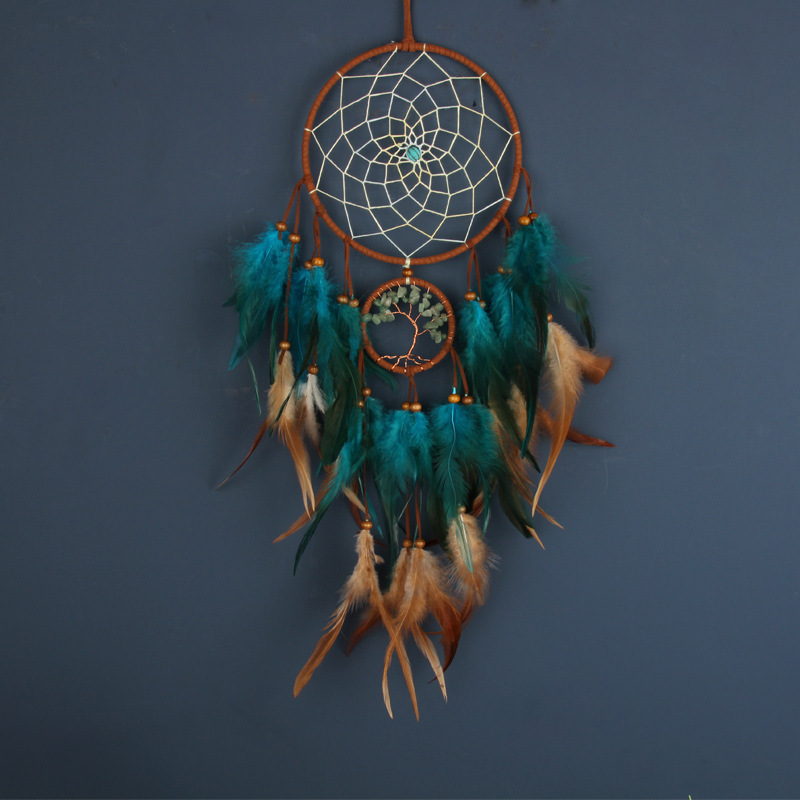 1pc Dream Catcher, Indian Dream Catcher Luminous Dream Catcher With  Feather, Wall Art, Bedroom Decor, Glow In The Dark, Gift Idea, Art Ornament  Craft