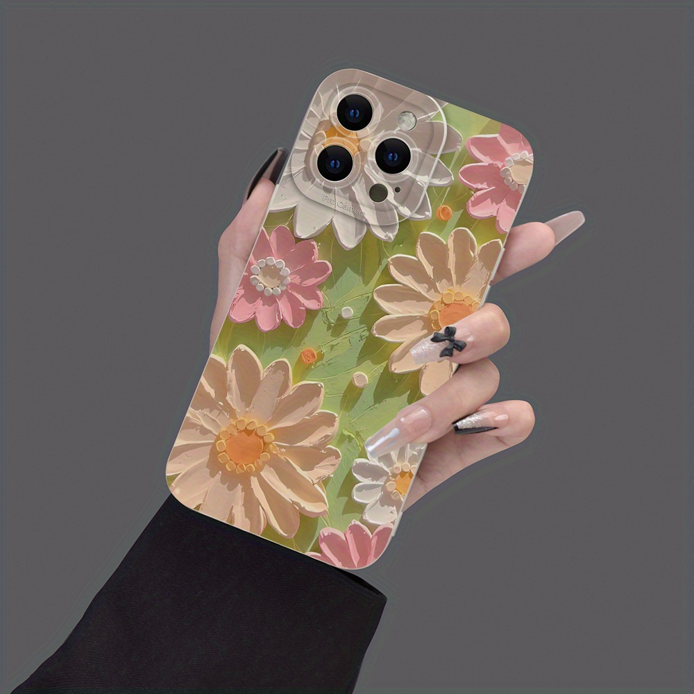 

Flowers Pattern Mobile Phone Case Full-body Protection Shockproof Anti-fall Tpu Soft Rubber Case Color: Transparent White Black For Men Women For Iphone 15 14 13 12 11 Xs Xr X 7 8 Mini Plus Pro Max Se