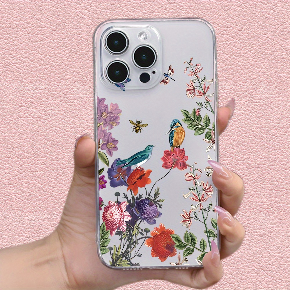

Minimalist Bird Pattern Tpu Material Phone Case With Shockproof Protection For 7/8/se/x/xs/xr/11/12/13/14/15 Pro Max
