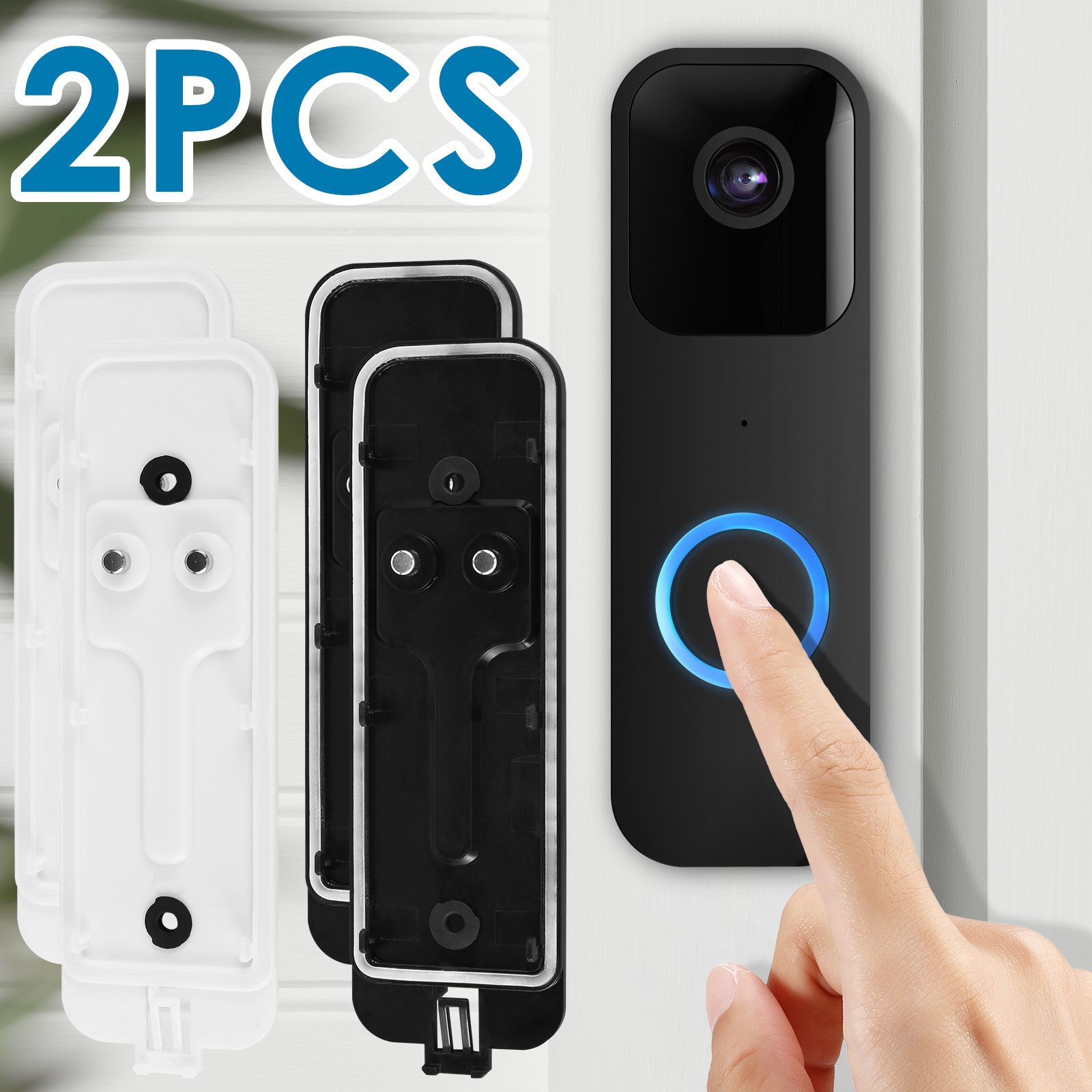 Anti-Theft Doorbell Mount Video Doorbell Door Mount for Apartment Door  Compatible with Ring Video Doorbell 4/3/3 Plus/2/1/2020 2021 Pro Pro 2  No-Drill