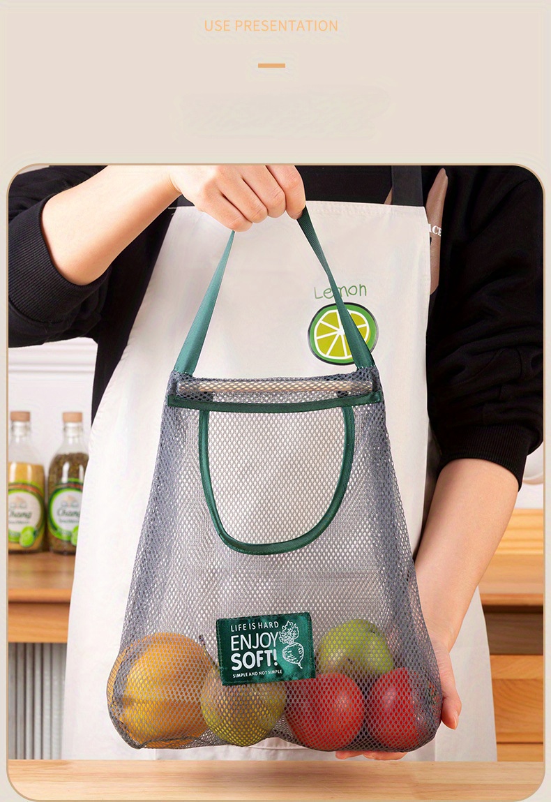 1  storage bag household vegetable and fruit net bag wall mounted ginger and garlic storage net details 6