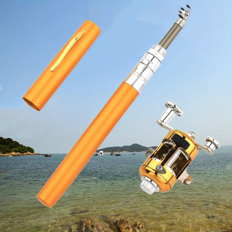 Orange and Blue Fishing Pole Combo