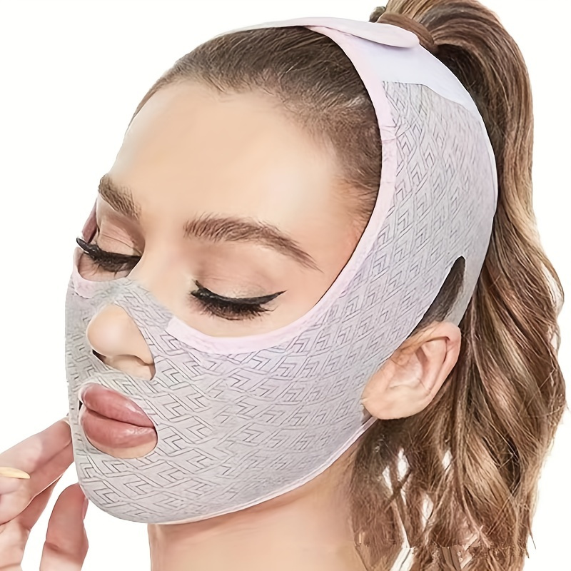 Elastic Face Lifting Belt Double Chin Reducer V Shaped - Temu