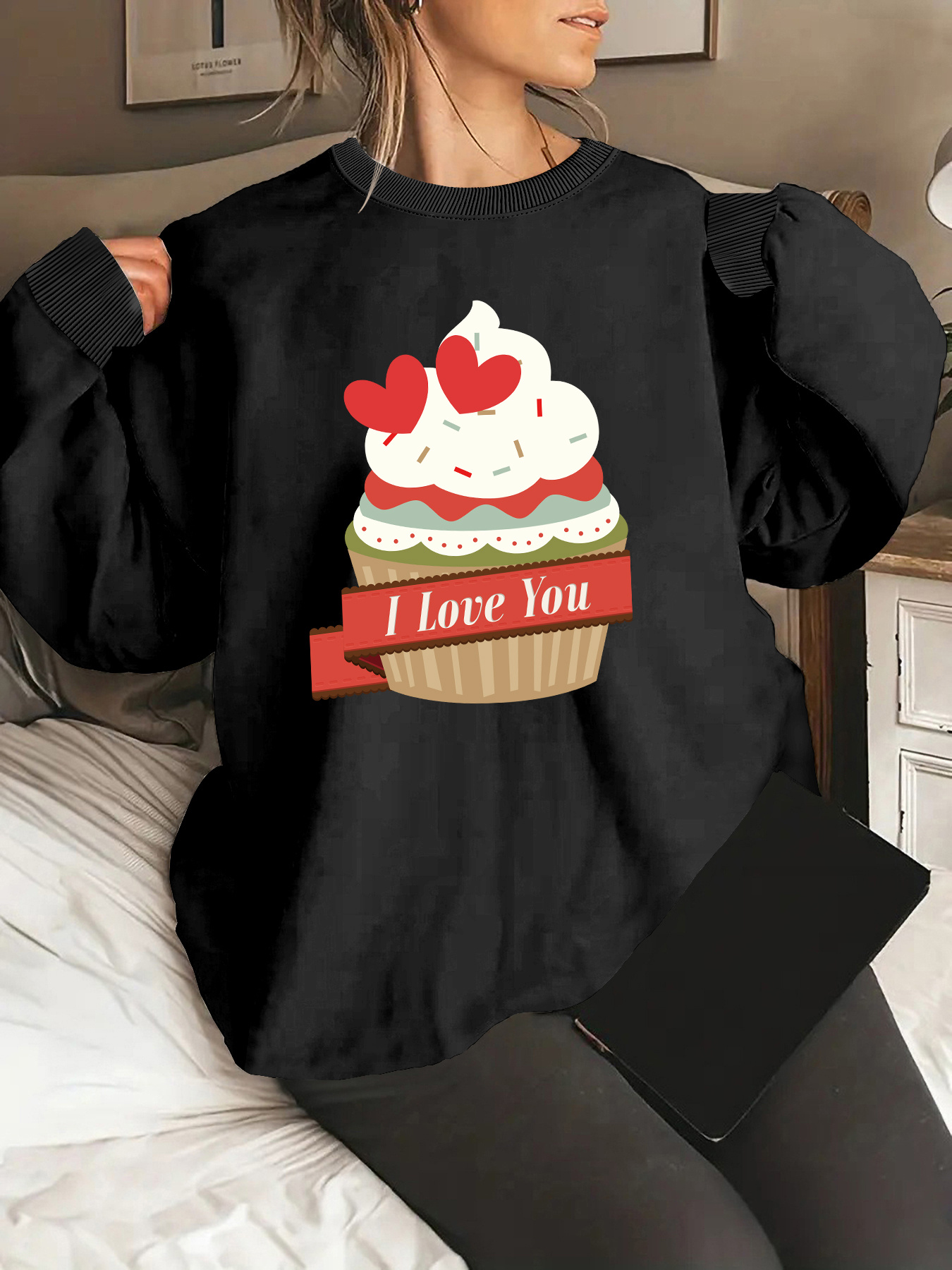 Totem Pattern Print Women's Sweatshirt
