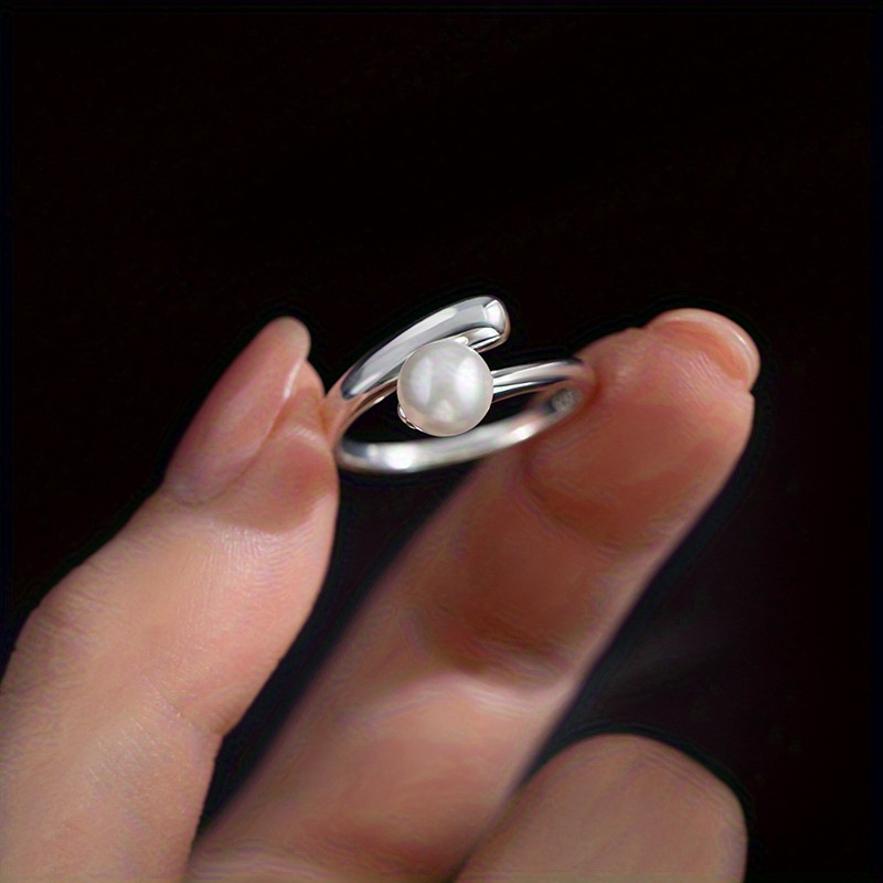925 Sterling Silver Wrap Ring with Synthetic Gemstones