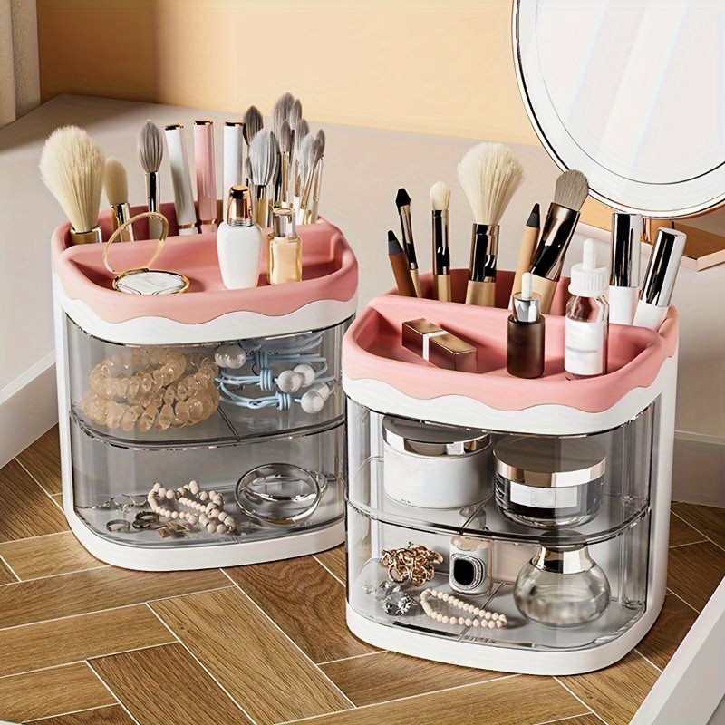 1pc Kosmetik-Aufbewahrungsbox mit Schubladen, großer Kapazität Make-up- Organizer, Schreibtisch-Kosmetik-Aufbewahrungsregal, Badezimmer-Waschtisch- Aufbewahrung für Kosmetika, Make-up-Pinsel, Lotion, Wohnkultur, Möbel für  Zuhause - Temu Germany