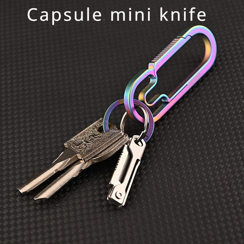 Titanium Key Ring Door Knocker & Mini Self Defense Stick