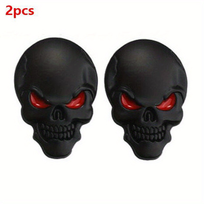 TEMU 2pcs Cool Skeleton Car Body Stickers Decoration For Car