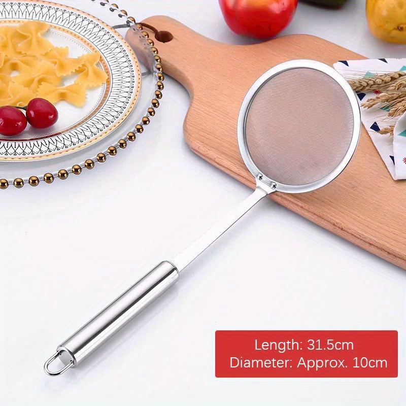 1pc, Scolapasta, Colino A Maglia Fine In Acciaio Inossidabile, Cucchiaio  Filtrante Per Pentola Calda, Gadget Da Cucina, Accessori Da Cucina