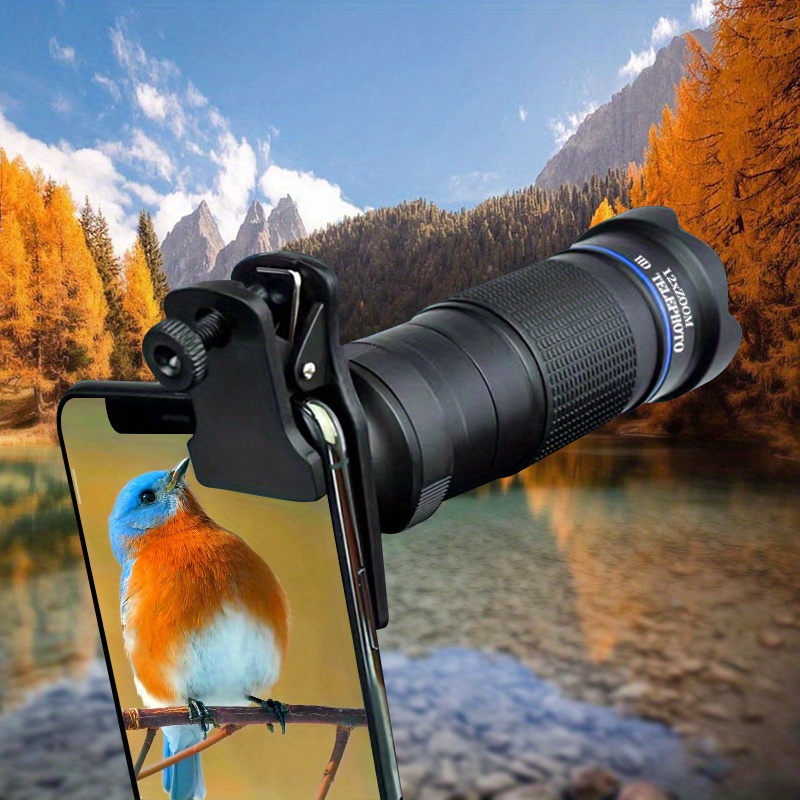 

Hd Monocular Telescope With Lens Clip, High-power Long-distance Viewing For Smartphone Taking Photo