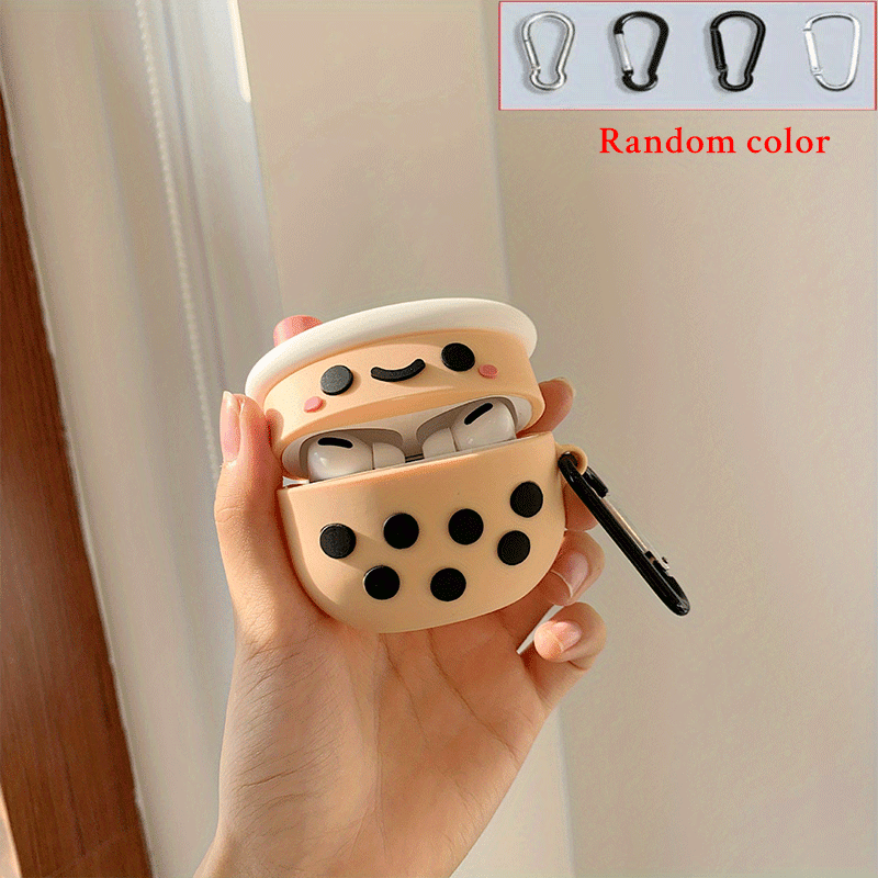 Cute 3d Cartoon Milk Tea Cup Design Airpod Case - Perfect For Airpods 1/2 Pro & Airpod 3!