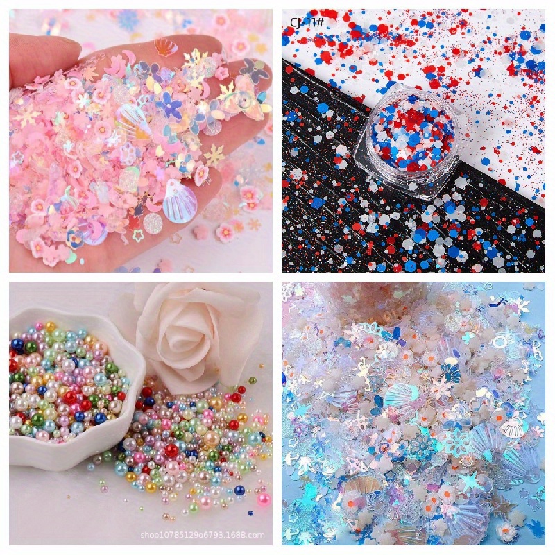 Nail Flat Bottom Drill Nail Art Nail Accessories Nail Pearl Rhinestones  Sweet US