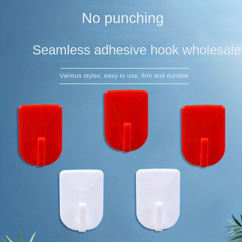 Multifunctional Small Round Plastic Hooks Strong Adhesive - Temu