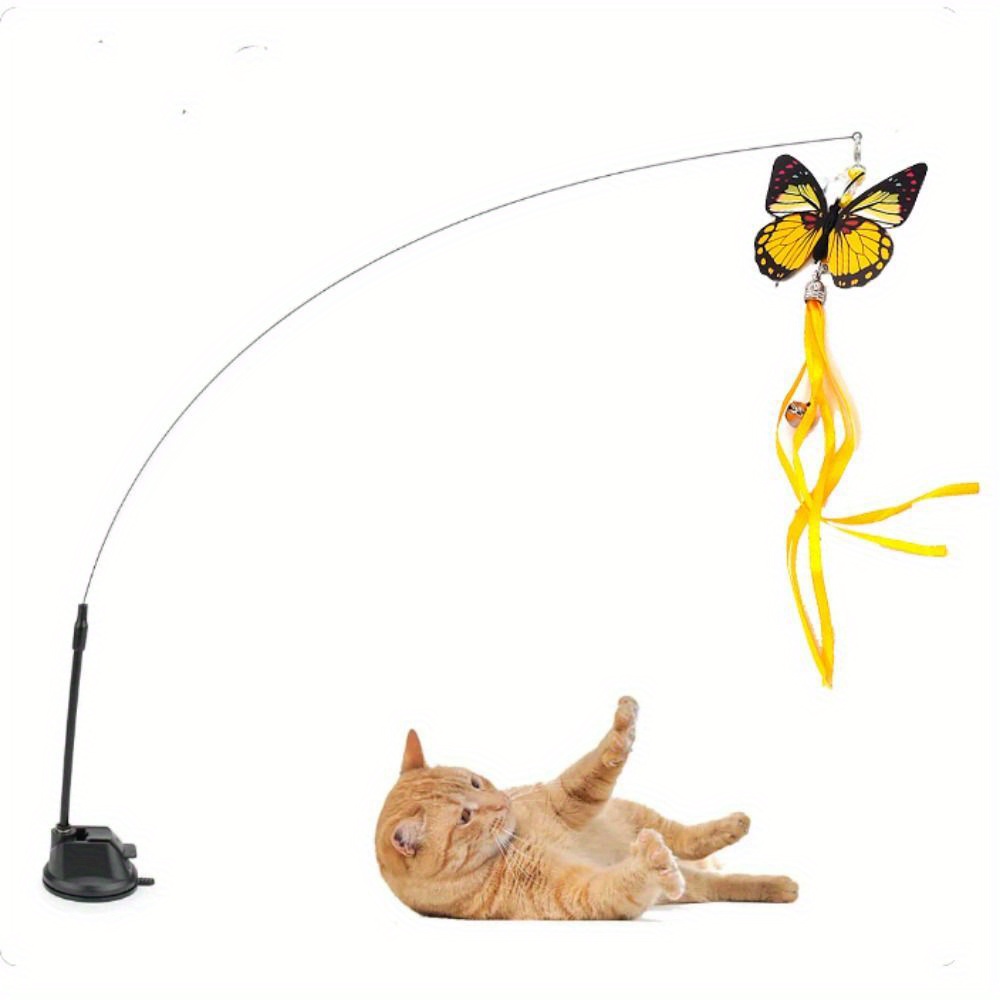 Wire Cat Teaser Stick Suction Cup Sucker Free Hands - Temu