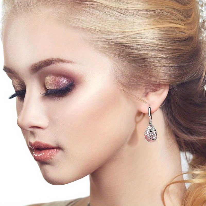 12 Pairs Colorful Artificial Crystal Dangle Earrings Set
