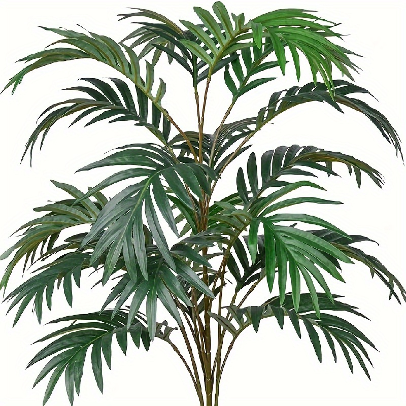 

1pc, Bring The Tropics Home With This Large Artificial Palm Tree Leaves Bunch, Must-have For The Lazy Ones, Bring The Tropics Home With This Convenient Artificial Palm Tree