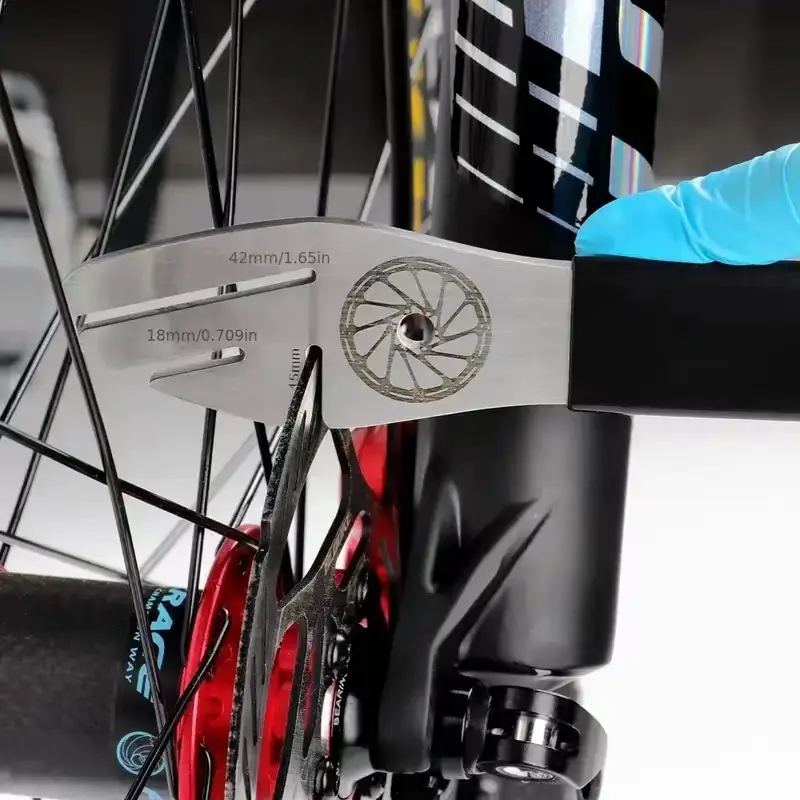 Set 3 Pezzi Allineatore Disco Freno Bici - Chiave Per Regolazione Freni, Acciaio Inox, Per Strada E MTB - Foto 7