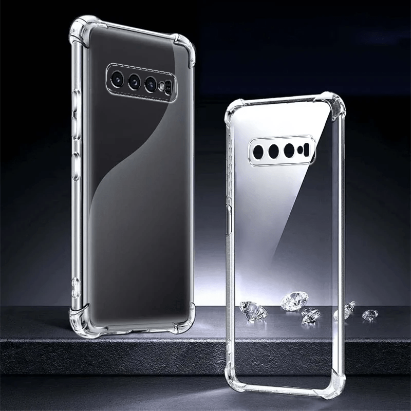 Galaxy S10 Plus Case Ultra Crystal Clear Shockproof Bumper Protective for  Samsung Galaxy S10 Plus S10+ Transparent Hybrid Design Hard PC Back with
