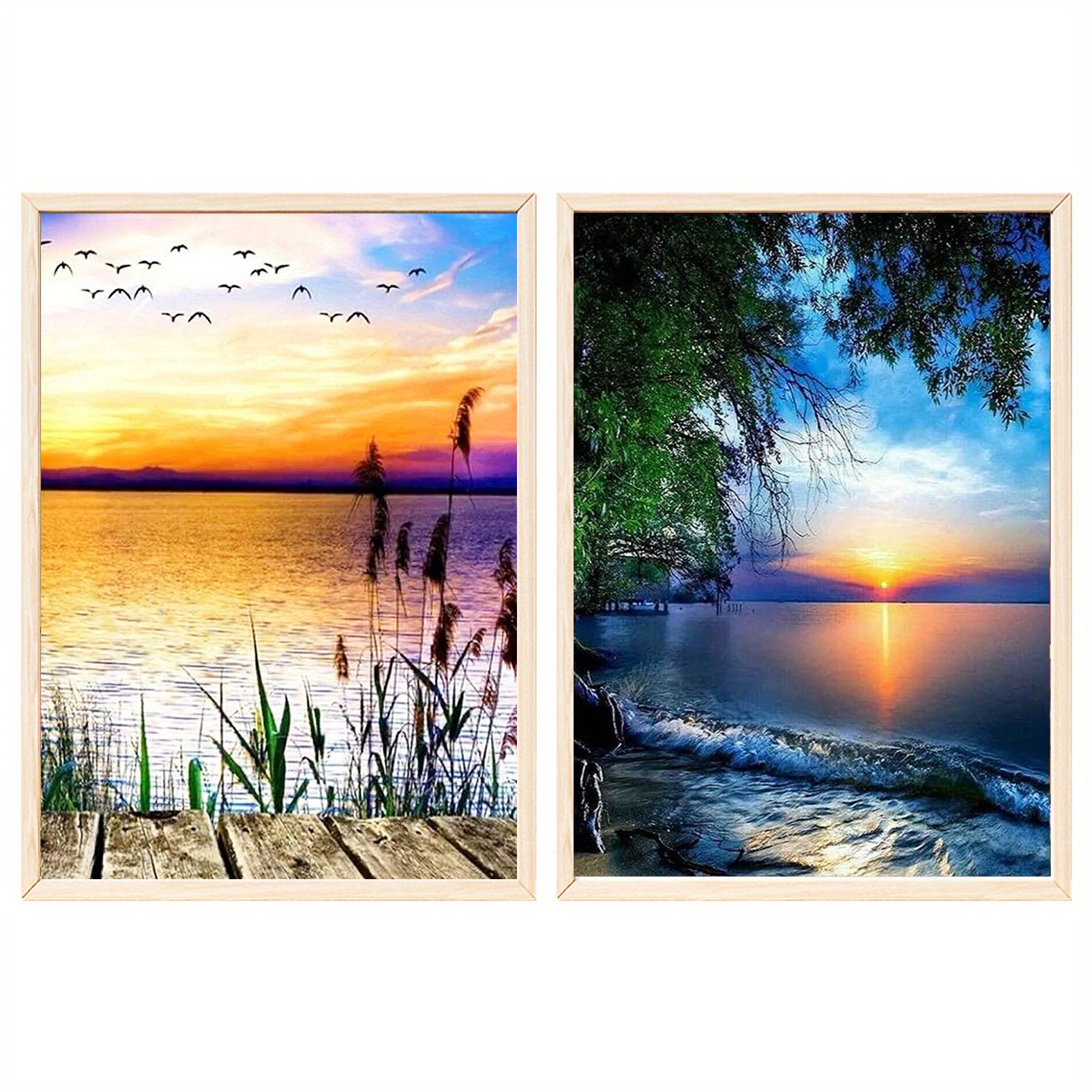 Beach Sunset Paint By Number Kit For Adults Without Frame - Temu