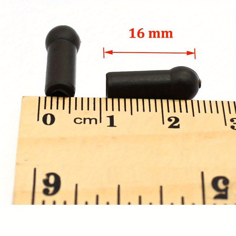 20pcs Carp Fishing Accessories Buffer Beads Round Head Rubber Beads Hair Rig Sleeves Knot Protector Beads Helicopter Rigs Tackle