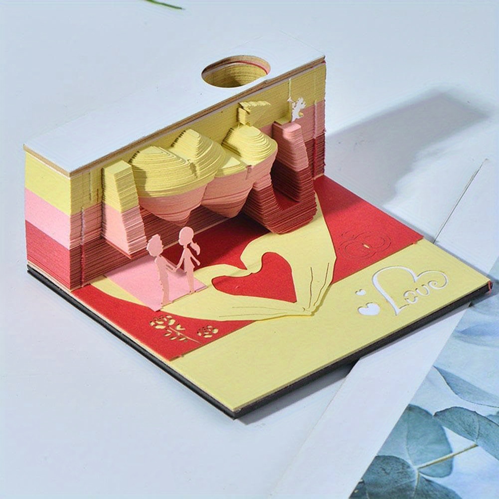 Calendrier Bloc-Notes 3D Magic Castle 2024 - Cadeau / St-Valentin