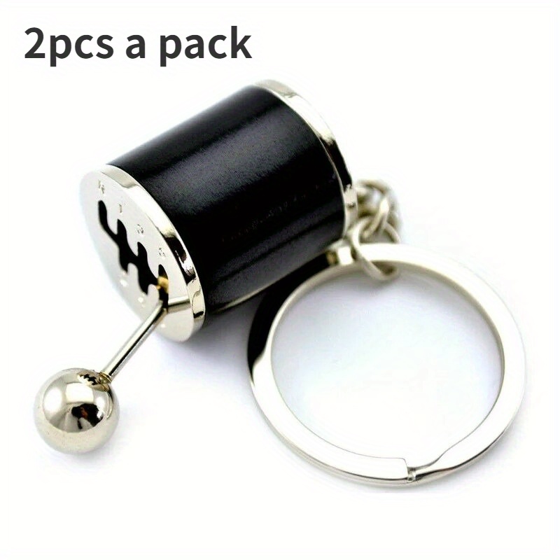 

2pcs Mini Turbo Turbocharger Keychain Car-styling Keyring Gear Gearbox Pendant Keychain Stick Knobs Keyring Shift Metal Key Ring