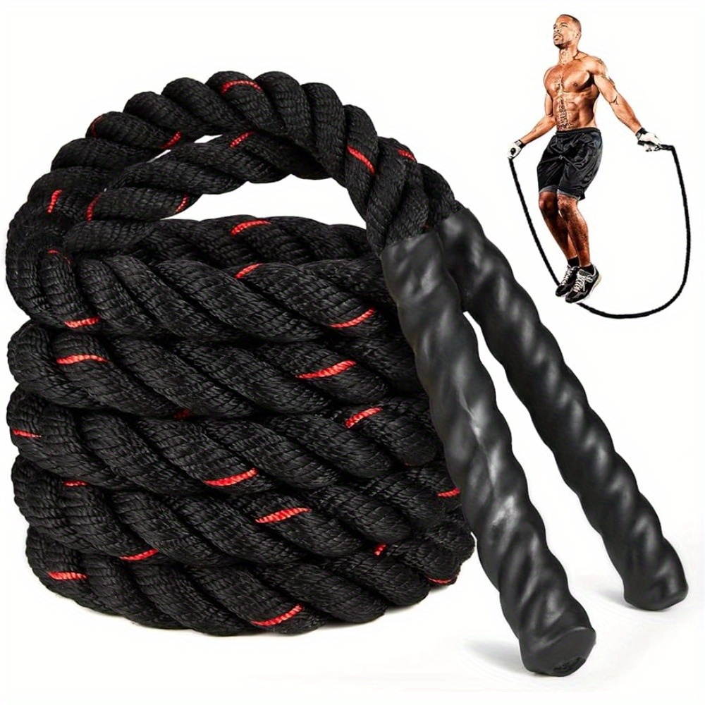 Weighted Jump Rope for Fitness - 9.8ft Heavy Battle Ropes for