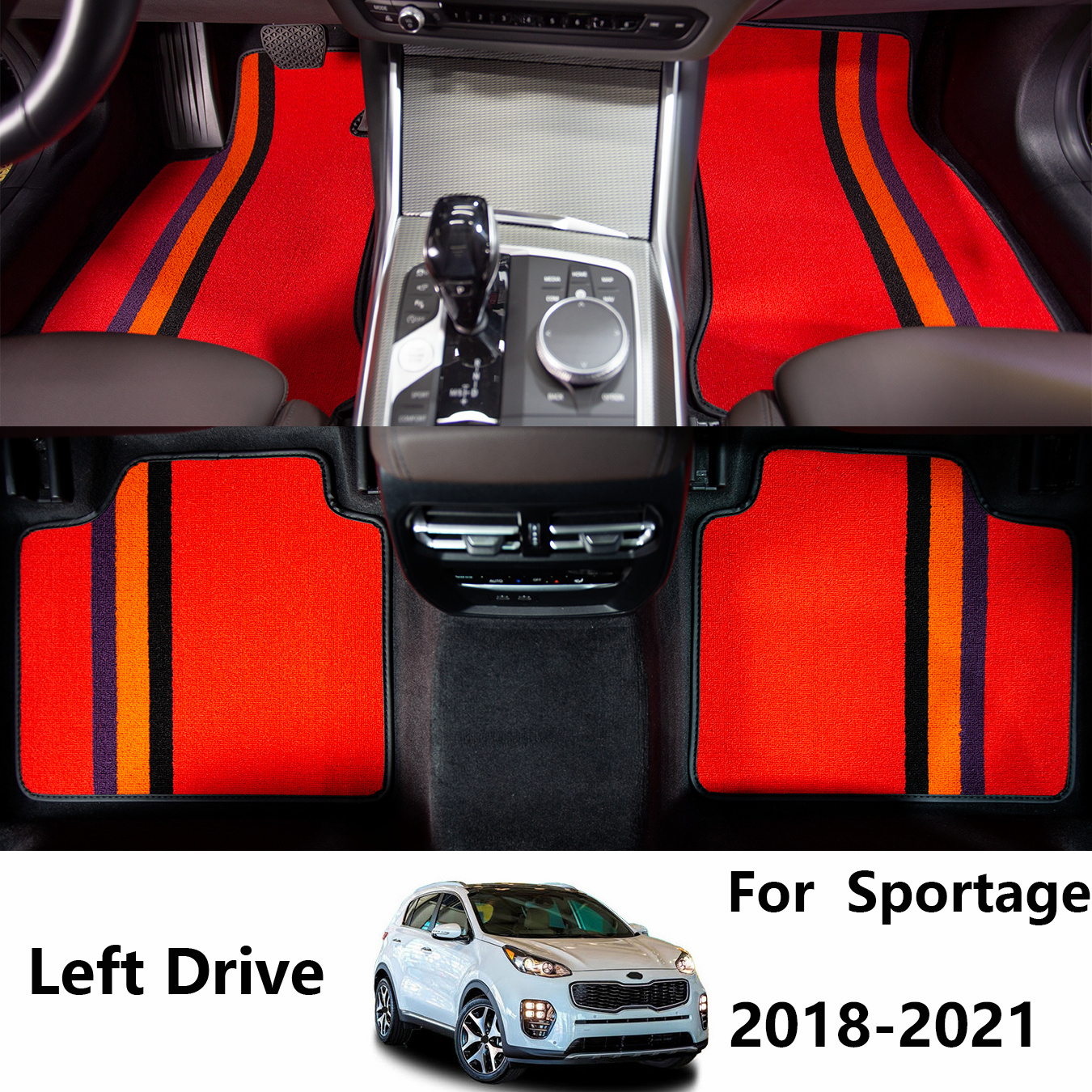 Pu Leather Car Floor Mats For Sportage 4 Nq5 2022 2023 - Temu