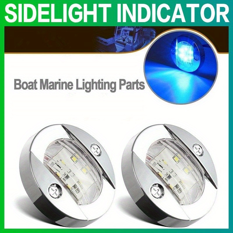 4pcs 12v Led Marine Boat Stern Light Stainless Steel Waterproof Anchor  Navigation Light, Free Shipping on items shipped from Temu