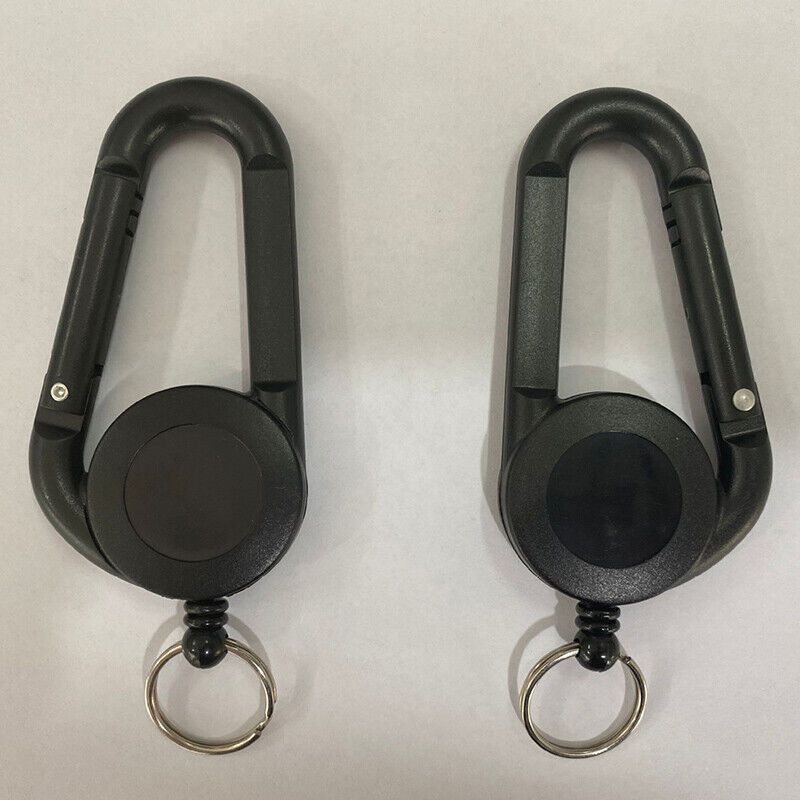 1pc Id Card Key Chain Lanyard Clip Key Ring Retractable Pull Heavy Duty  Keyring, Free Shipping On Items Shipped From Temu