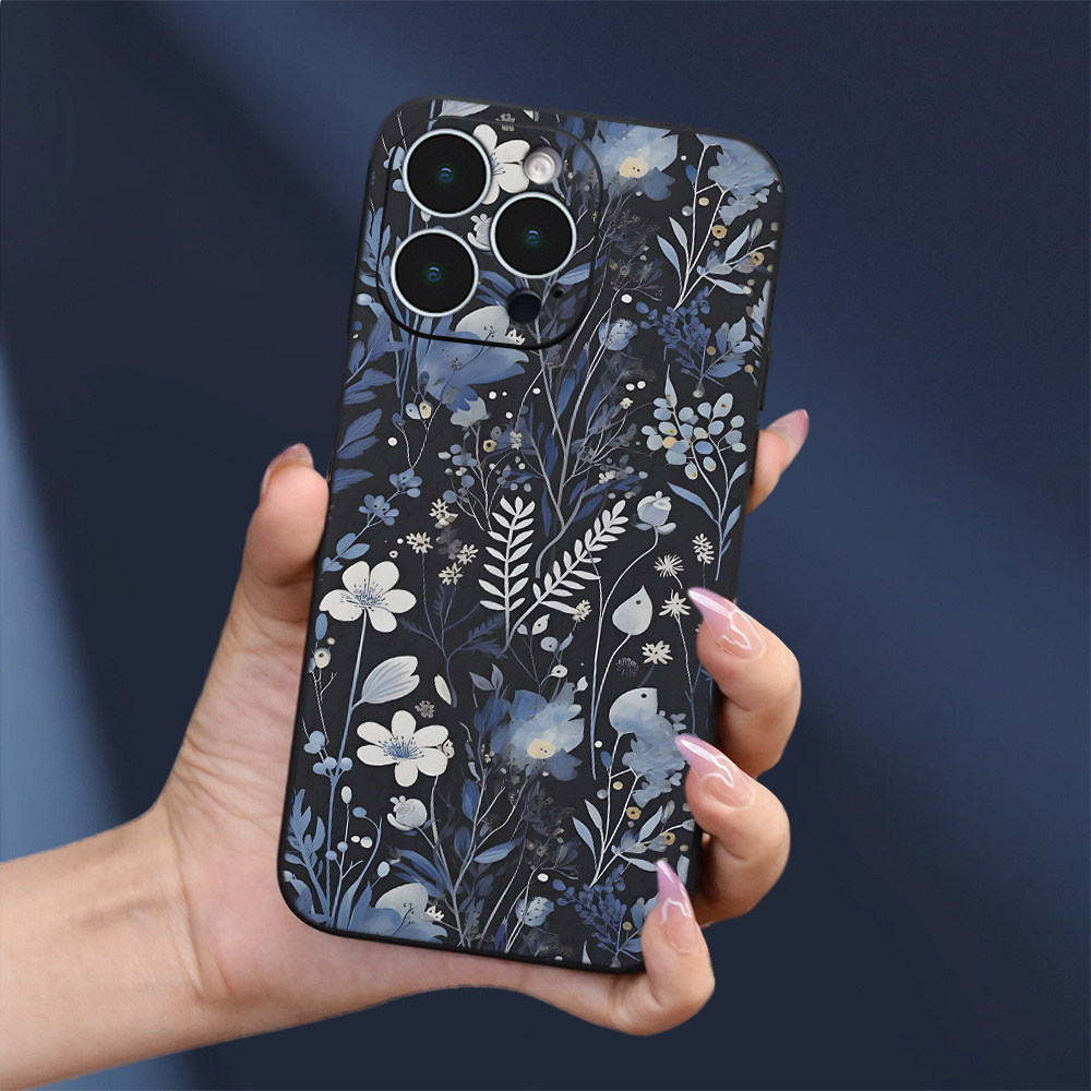 

Floral Branch Pattern Tpu Material Shockproof Phone Cover For Iphone 7/8/se2/se3/x/xs/xr/11/12/13/14/15 Pro Max