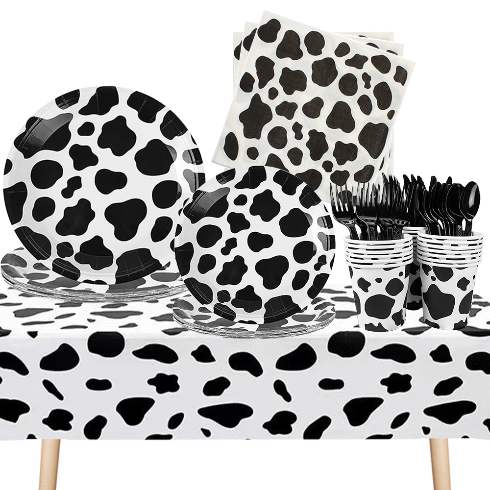 Black and White Cow Paper