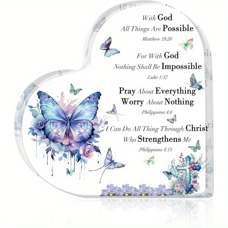 Blessed Is She Religious Wall Decor Catholic Gifts Women Bible