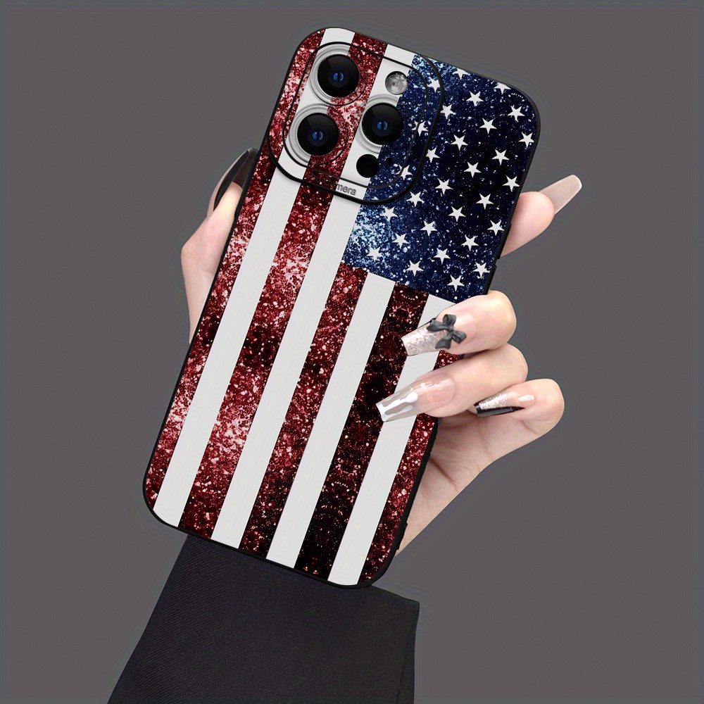 

Flag Pattern Mobile Phone Case Full-body Protection Shockproof Anti-fall Tpu Soft Rubber Case Color: Transparent White Black For Men Women For Iphone 15 14 13 12 11 Xs Xr X 7 8 Mini Plus Pro Max Se