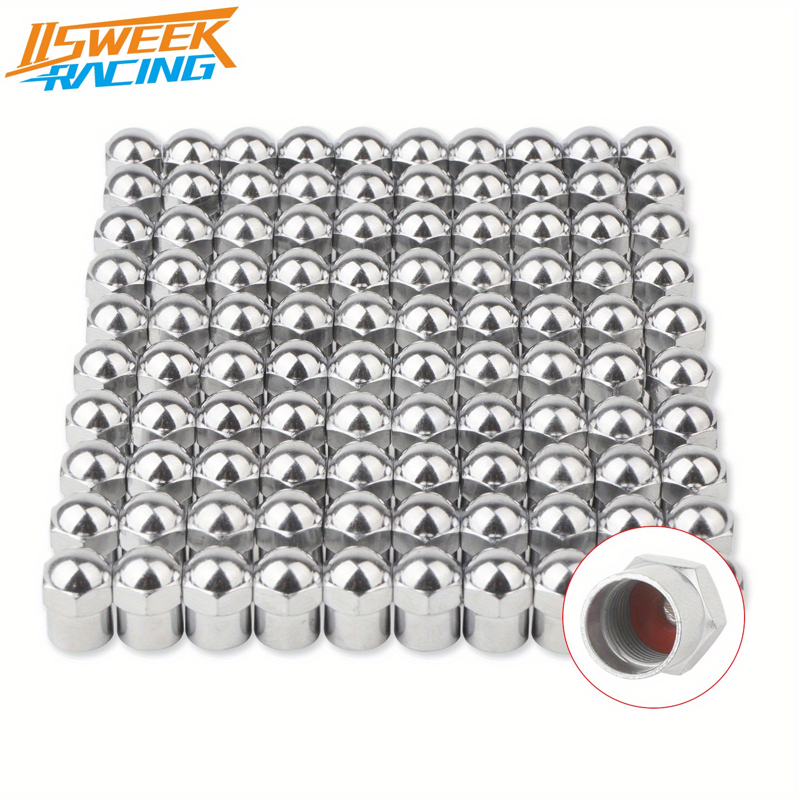 

50/100pcs Tire Stem Valve Caps With O Rubber Ring, Universal Stem Covers For Cars, Suvs, Bike And Bicycle, Trucks, Motorcycles