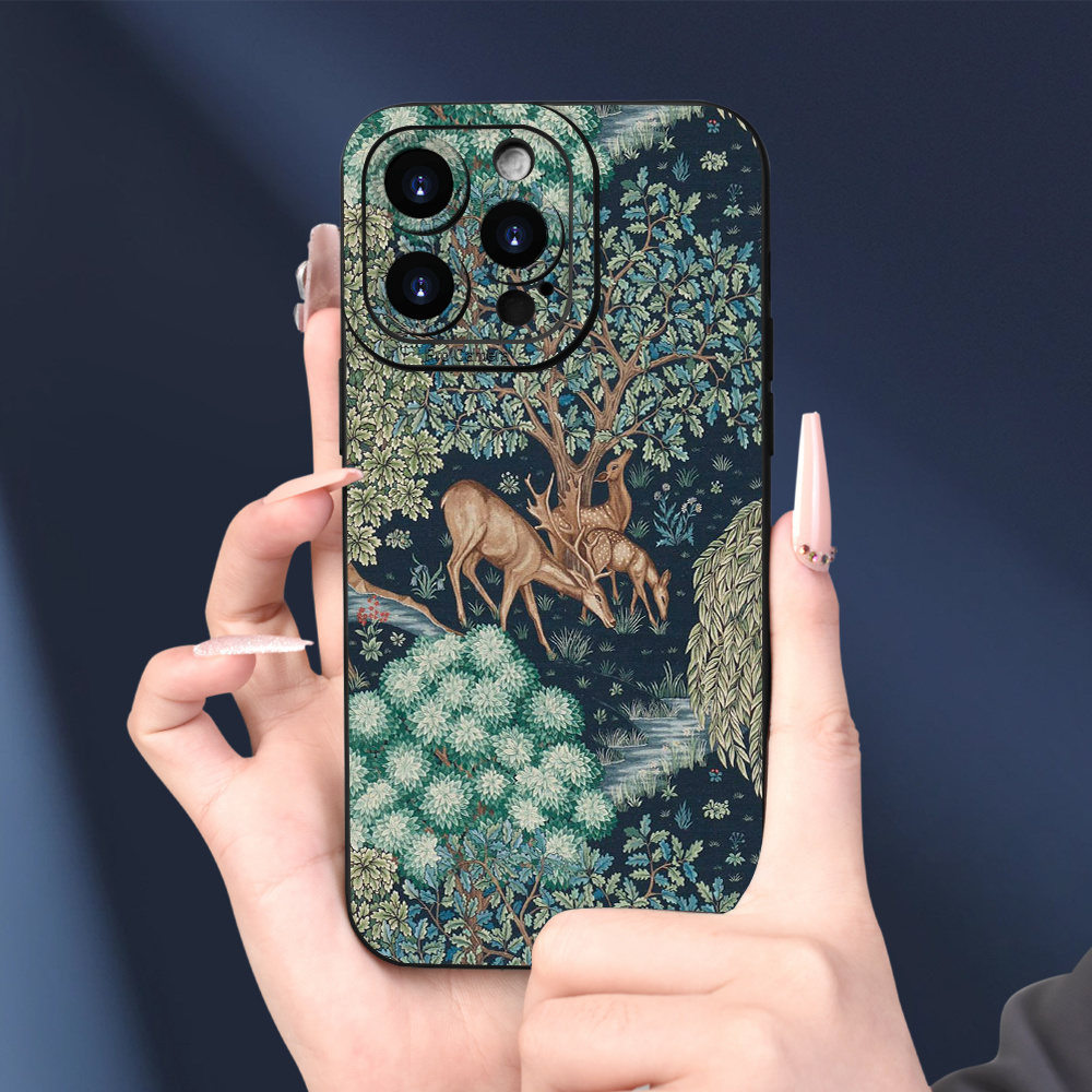 

Forest Deer Pattern Tpu Material Shockproof Phone Case For Iphone 7/8/se2/se3/x/xs/xr/11/12/13/14/15 Pro Max