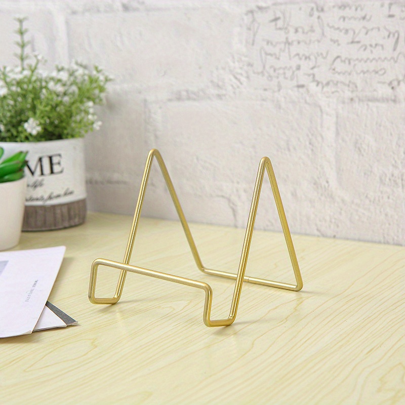 1pc Metal Plate Medal Album Photo Frame Crafts Decoration Floor Stand Storage Display Stand Bracket Base Table