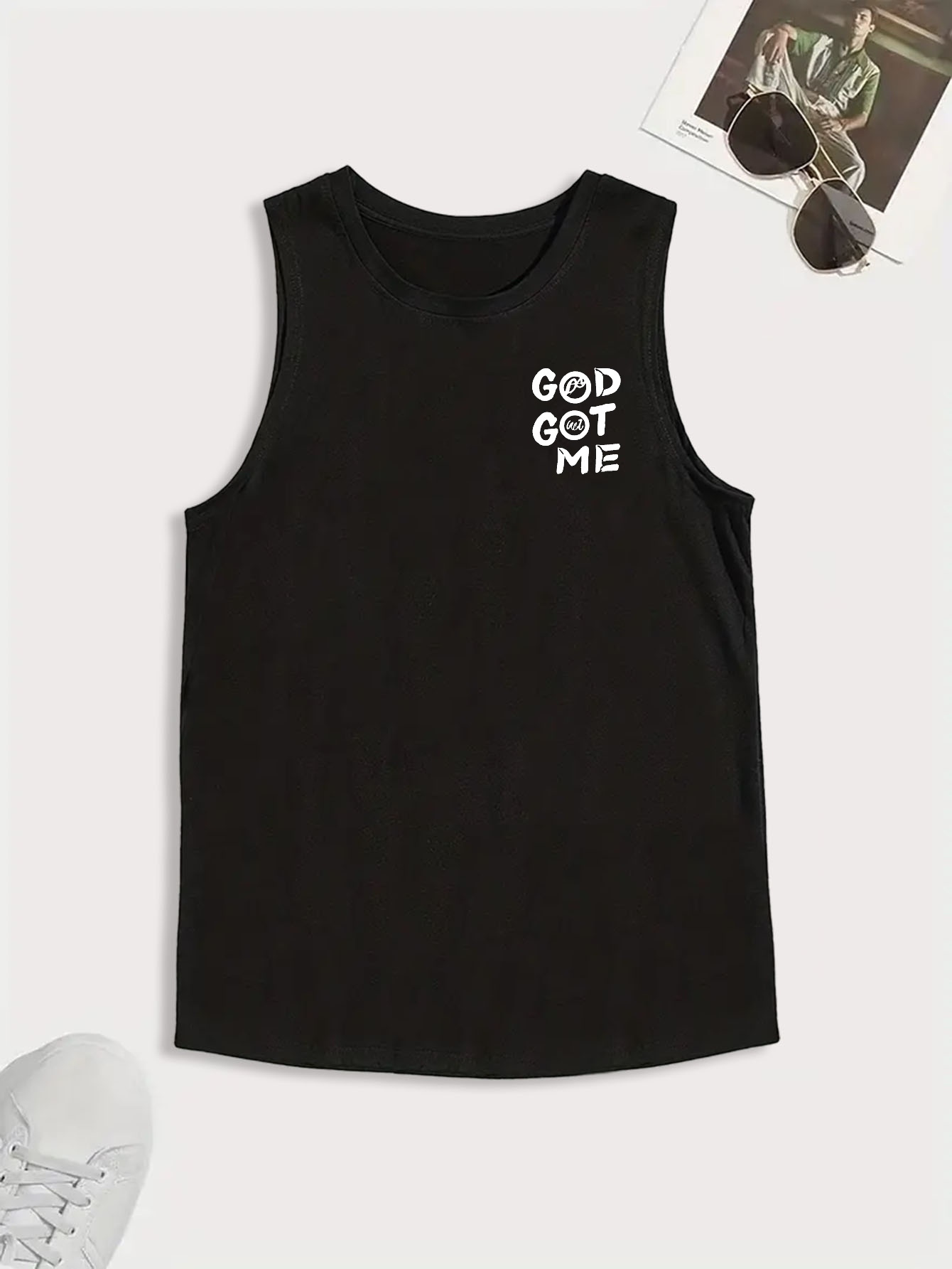 Generisch Herren Häkelweste - Ärmelloses Tank Top Für Sommer & Strand