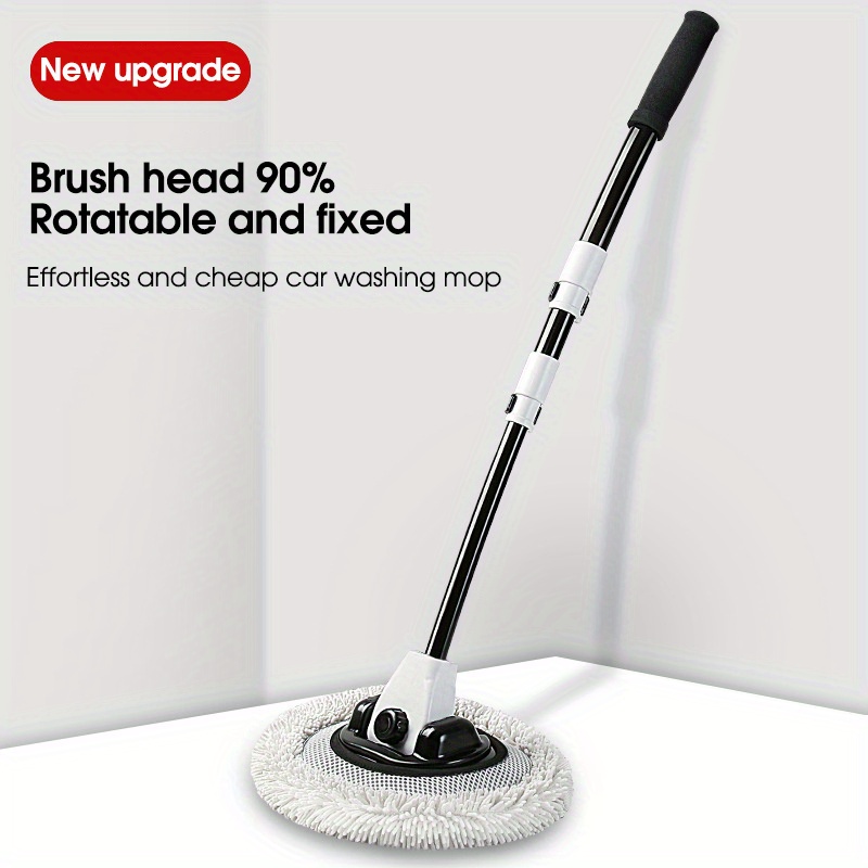 TEMU Car Scrub Mop Car Wash Scrub Brush Car Cleaning Tool Chenille Soft Car Wash Brush Car Maintenance Cleaning Tool Car Accessories