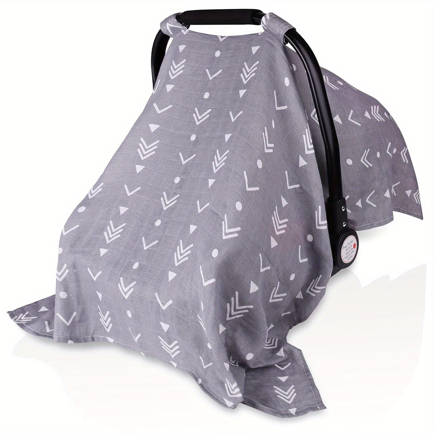 

Muslin Carseat Cover, Breathable Carseat Cover Lightweight Carrier Cover, Spring Summer/hot Days/warm Weather