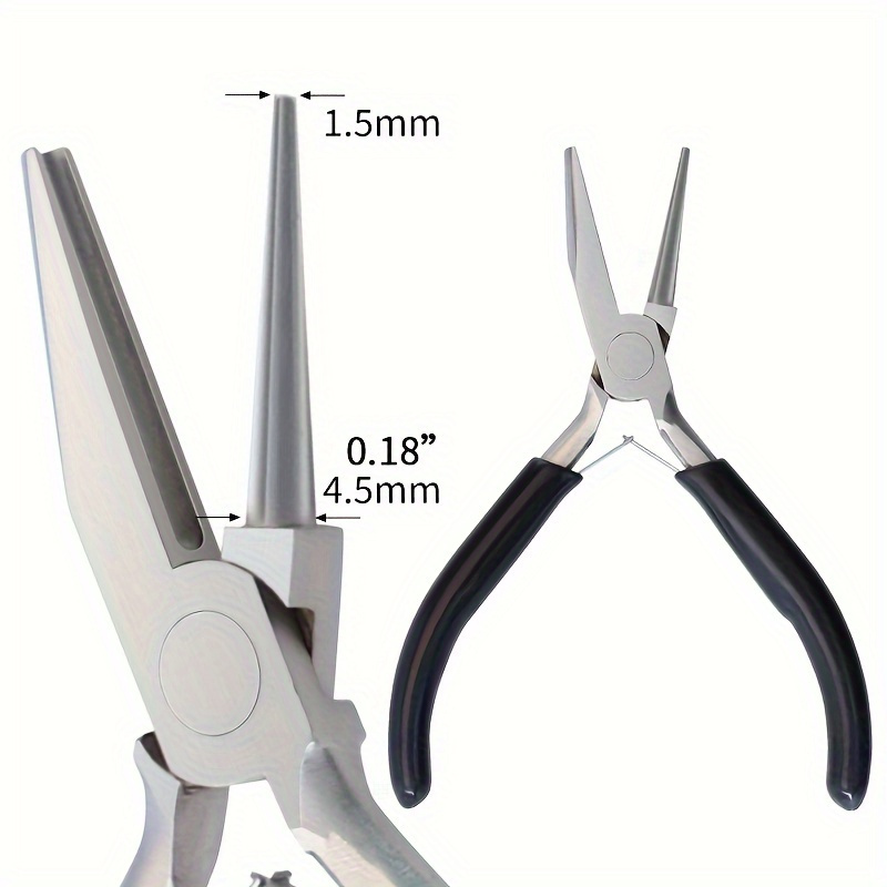 

1pc 5''jewelry Pliers Round Nose Pliers Polishing Wrapping Beading Pliers Jewelry Making Tools Equipment