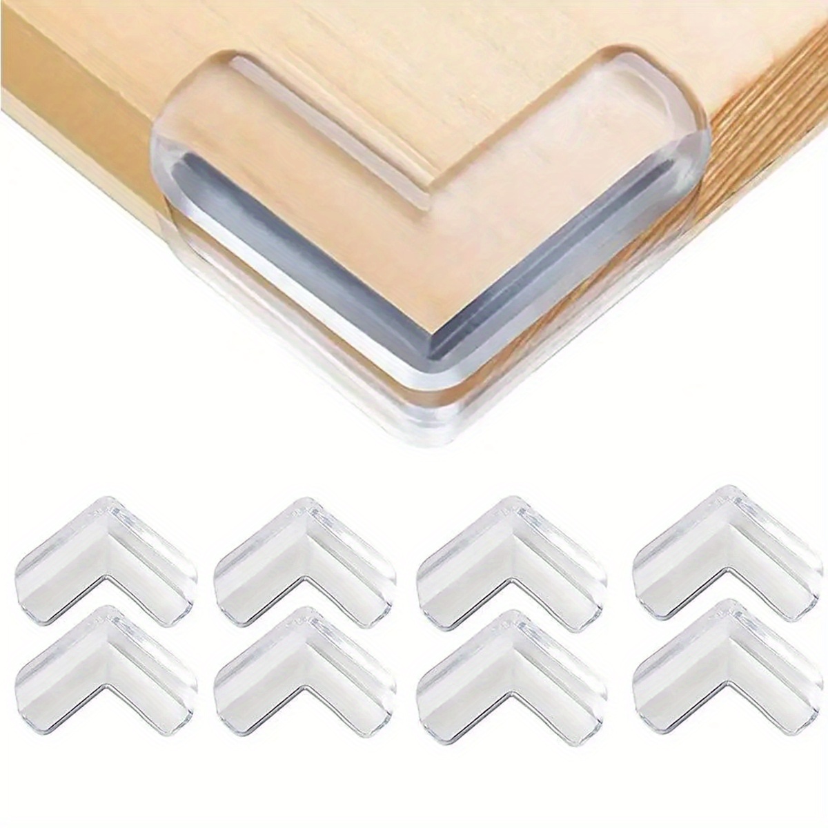 10pcs clear corner guards table corner protectors corner protectors for furniture cabinet glass coffee table details 0