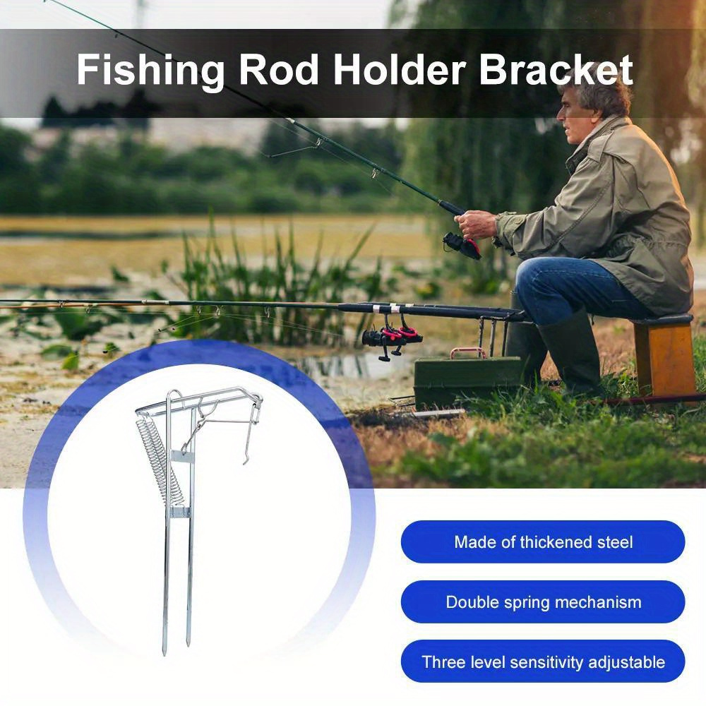 Travel 360 Degrees Adjustable Automatic Fishing Rod Holder Fish Pole  Bracket Tool AntiRust